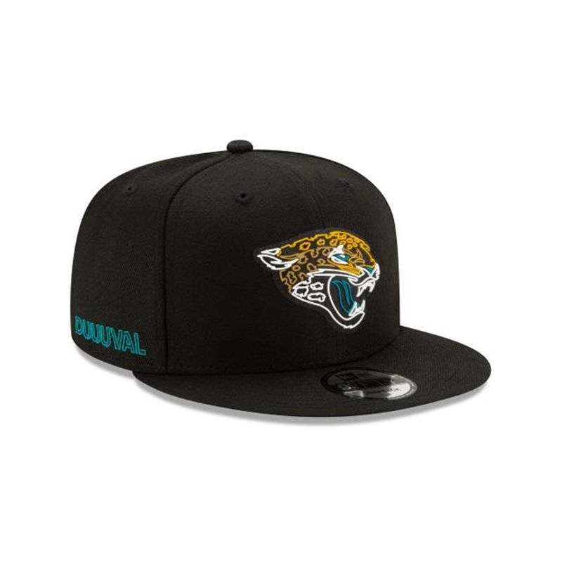 NFL Jacksonville Jaguars Official Draft 9Fifty Snapback (WCH0669) - Black New Era Caps